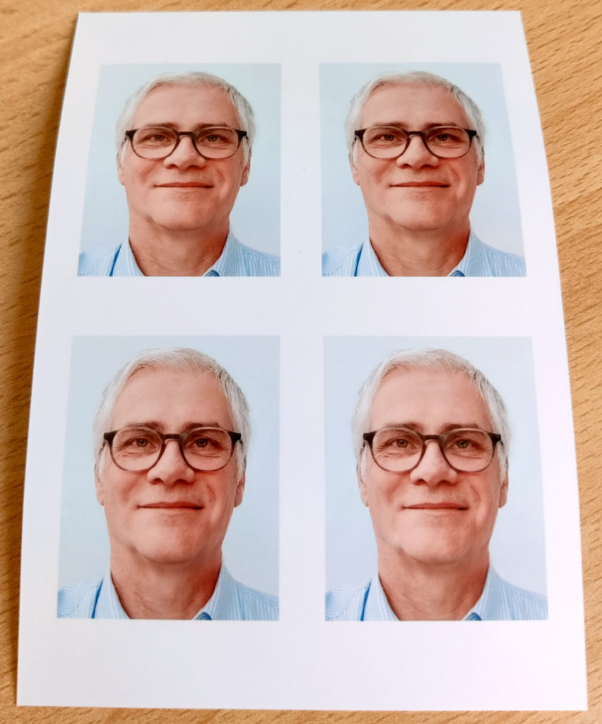 Fertiger Papierabzug