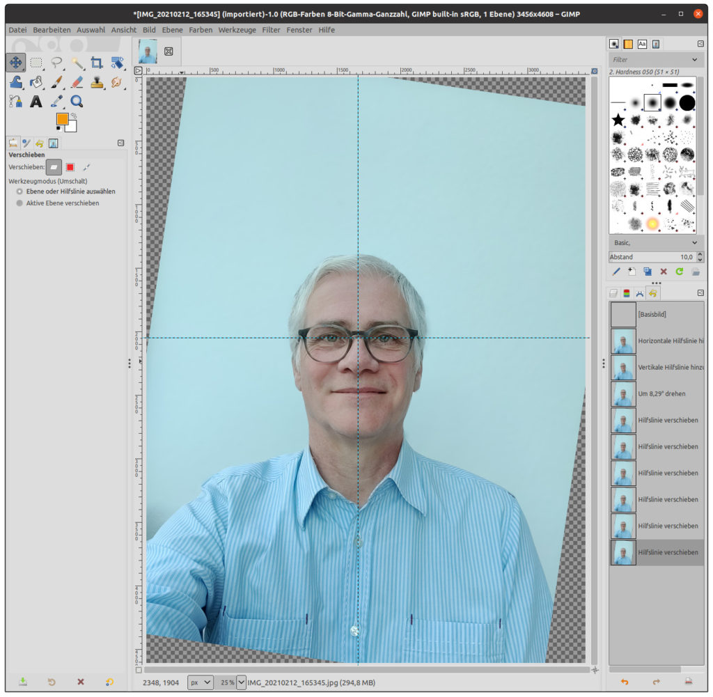ild in GIMP gedreht