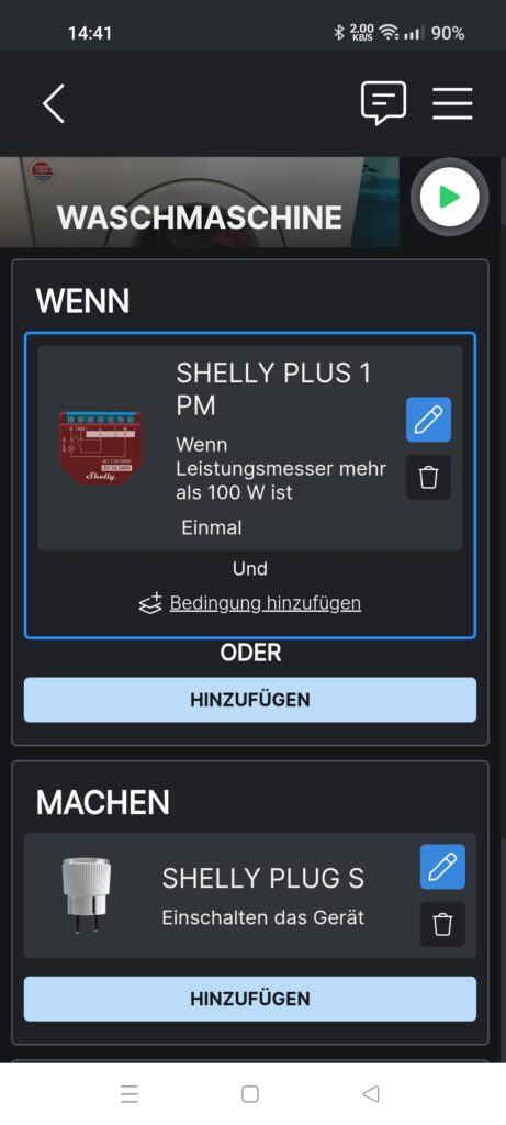 Shelly Szene Waschmaschine