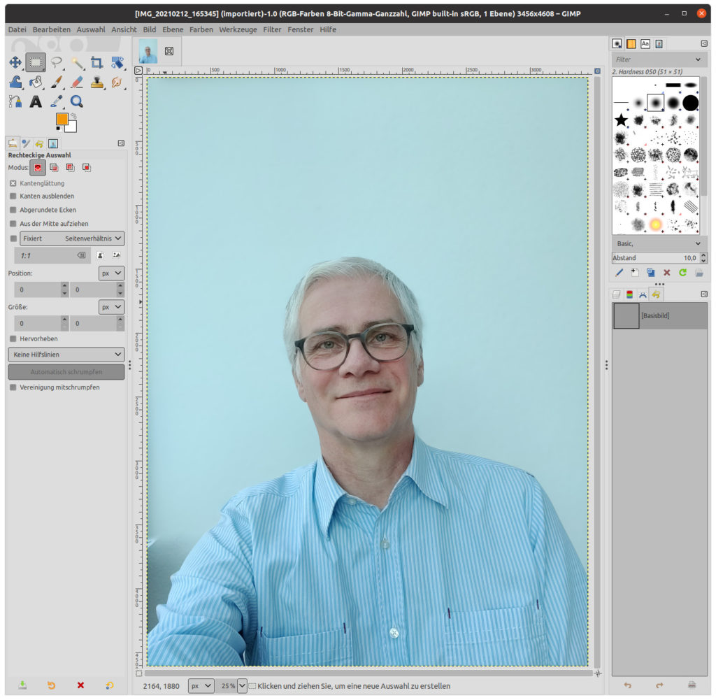 Ursprungsbild in GIMP