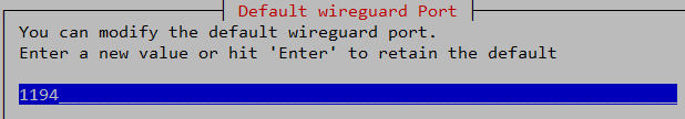 WireGuard Port